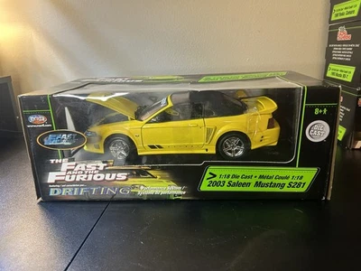 Joyride The Fast and Furious 2003 Saleen Mustang S281   1/18 Scale Yellow ERTL - Image 1 of 4