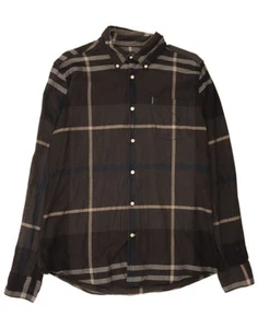 BARBOUR Herren Flanellhemd Medium schwarz kariert Baumwolle DA30 - Bild 1 von 3