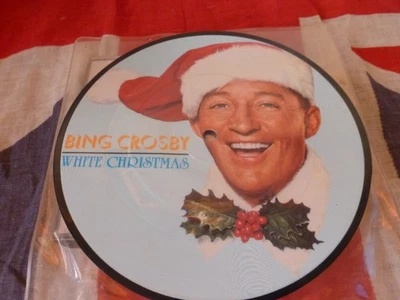 BING CROSBY WHITE CHRISTMAS 7” Single PICTURE DISC 45 7" NM - Image 1 of 3