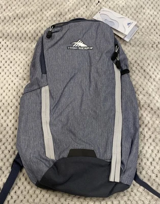 Mochila de Hidratación High Sierra Gris con 2L Azul Vejiga Hidropack. Foto 1 de 4