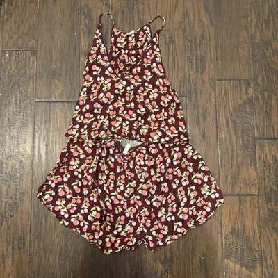 Juego de salón pijama de dos piezas Free People talla grande estampado floral Foto 1 de 4