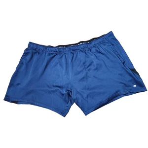 Russell Athletic Herren 4XL Shorts Dri Power 360 blau Kordelzug Fitnessstudio Training - Bild 1 von 10