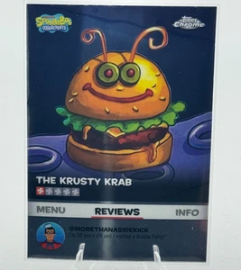 2025 Topps Chrome SpongeBob BB-16 Kelp Reviews Insert  Krusty Krab Double Triple - Picture 1 of 2