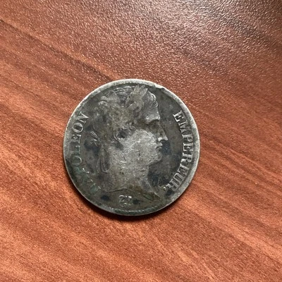 Франция Наполеон 5 франков 1813 Вт сплющенный край с обеих сторон - Изображение 1 из 4