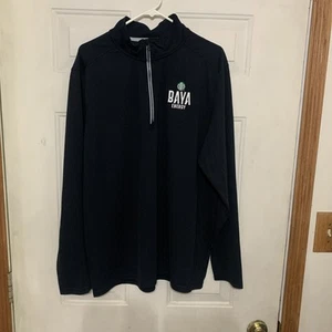 Starbucks Coffee Baya Energy Men's Pullover 1/4 Zip Sweater Black Sz. XL - Picture 1 of 4