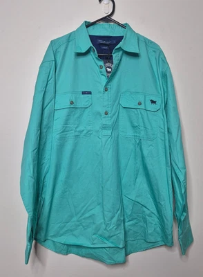 Ringers Western King River L/S Half Button Work Shirt Men's Size L BNWT Loose - Image 1 of 4