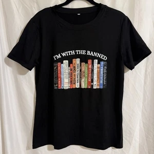 I'm With The Banned Shirt, Librarian Teacher, Banned Books, Book Lover Gift - Picture 1 of 6