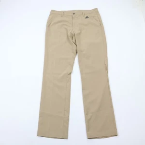 Adidas Pants Mens 32x32 Beige Lightweight Regular Straight Polyester Golf - Picture 1 of 11