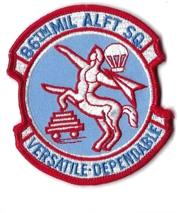 PATCH USAF 86TH MILITARY AIRLIFT SQ MAS TRAVIS AFB JT-41 - Picture 1 of 1