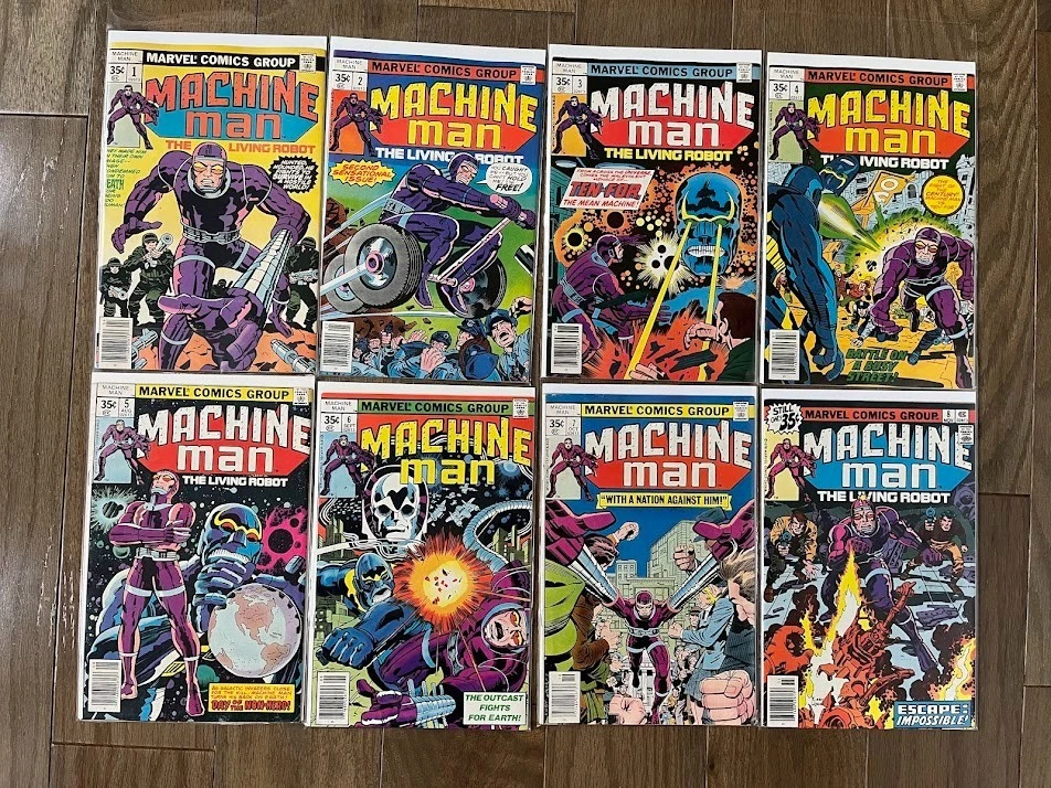 MACHINE MAN COMPLETE COMIC SERIES # 1-19 JACK KIRBY MARVEL COMICS - Image 1 of 3