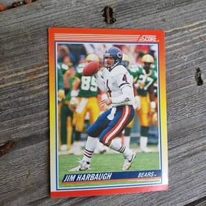 Tarjeta de fútbol americano 1990 Score #232 Jim Harbaugh - Imagen 1 de 5
