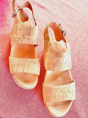 Zapatos sin cordones Gentle Souls de Kenneth Cole con cuña de corcho talla US 6,5 Foto 1 de 4