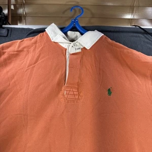 Vintage Ralph Lauren Polo Shirt Mens Large Orange Canoes and Kayaks NYC - Picture 1 of 8