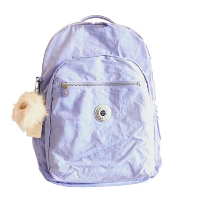 CA reduced Extra Large 47cm xl 17" Laptop Kipling Seoul Backpack lilac gift Foto 1 de 4