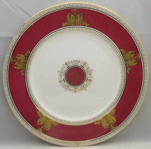 Wedgwood Columbia Powder Ruby (Rim and Center) Luncheon Plate - Picture 1 of 1