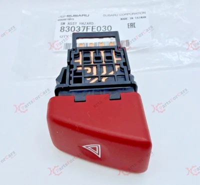 INTERRUPTOR DE PELIGRO ROJO LIMITADO ORIGINAL SUBARU 02-07 JDM IMPREZA WRX STI 83037FE030 Foto 1 de 4