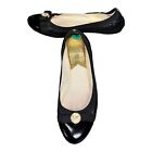 Michael Kors Ballet Flas Shoes Womens Black Leather Upper Size 8