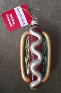 Merry Brite Weihnachten Hot Dog Ornament - Bild 1 von 1