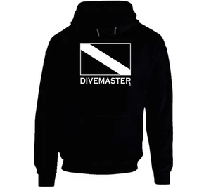 DIVEMASTER Scuba Diver Hoodie - Unisex - Black - Picture 1 of 5
