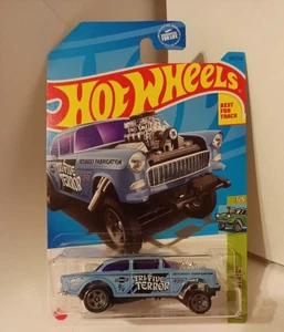 2023 HOT WHEELS * L CASE * '55 CHEVY BEL AIR GASSER TRI FIVE TERROR HW GASSERS - Picture 1 of 5