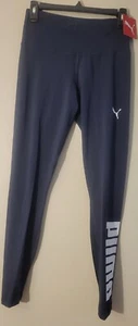 Puma Brand, Navy Color, Size Small - Athletic Tight, Women Pants - Picture 1 of 3
