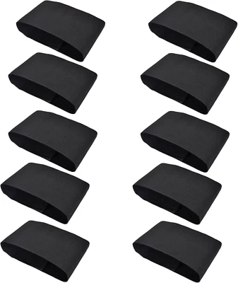 Schwarze Fußballarmbänder 10 Stück Elastische Trauer Armbinde Trauerband Schlauf - Bild 1 von 4