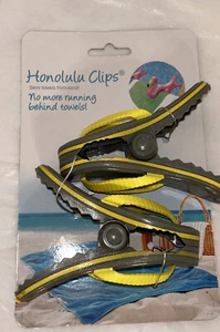 NEW FLIP FLOP Honolulu 2pc. 4” CLIPS The Handiest Tool For The Beach - Picture 1 of 6