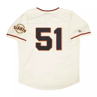 Randy Johnson 2009 San Francisco Giants Cream Home Men's Jersey w/ Team Patch - Image 1 of 4