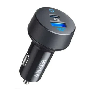 Anker 33W 2-Port Car Charger PowerDrive PD+2 USB-C Car Adapter for iPhone/Galaxy - Picture 1 of 1