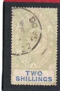 Gibraltar EV11,1904-08 2s. verde y azul sg 62 usado - Imagen 1 de 2