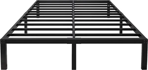 14 Inch Tall 3500Lbs Heavy Duty Metal Bed Frame/With Storage/Mattress Foundation - Picture 1 of 7