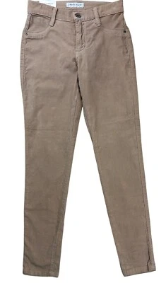 James Jeans Twiggy 脚踝女式婴儿灯芯绒雪纺裤棕褐色 25 码全新 — 第 1/4 张图片