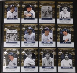 2008 Upper Deck Yankee Stadium Legacy (12) Card Lot! Posada Unitas Matsui - Picture 1 of 3