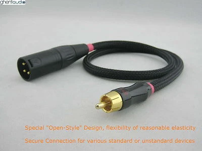 A05 (1.5m 5ft) --- RCA/Phono(male) to XLR(male) Choseal 4N-OFC Audio Cable - Image 1 of 3