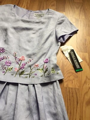 Nuevo con etiquetas Vestido De Colección Jessica Howard Cottagecore Lila Púrpura con Flores Modesto Talla 10 Foto 1 de 4