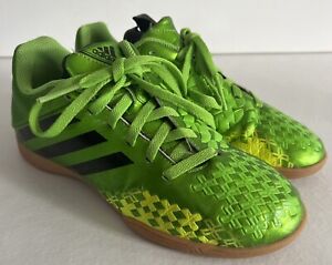 Adidas Predito Green Youth Indoor Soccer Sneakers Cleats Size 3.5 Y Women’s Sz 5
