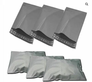 GREY STRONG MAILING MIXED BAGS PLASTIC POSTAL MAIL POSTAGE POLY 100 200 300 500 - Picture 1 of 1
