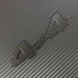 Car Badge 4x4 Four wheel drive Metal Black for Wrangler Compass Emblem Sticker - Foto 1 di 6