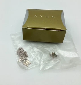 Avon 1999 Sterlingsilber Blume Fußkette mit Ohrringen - Neu im Karton - Bild 1 von 2