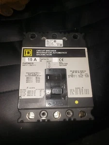 SQUARE D FHP3015 CIRCUIT BREAKER USED, NO BOX - Picture 1 of 4