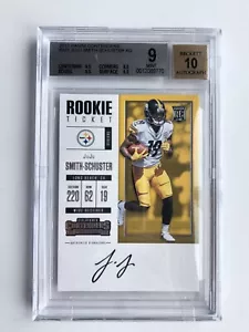 Juju Smith-Schuster Rookie Ticket Autograph PSA 9 2017 Panini Contenders RC Auto - Picture 1 of 5