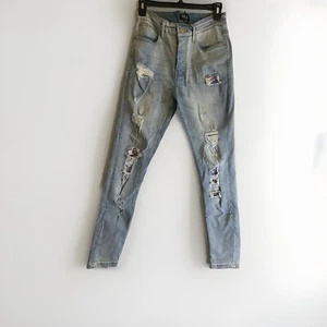 Never Worn Ripped Bandana Denim Jeans - Picture 1 of 7