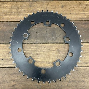 Catena Sugino BMX 44t INDOSSARE nera vecchia scuola BMX 44 denti 110 130 BCD - Foto 1 di 13