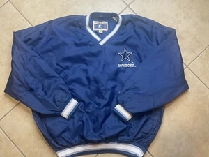 Dallas Cowboys Jacket Men’s XL Rare Vintage STARTER Emmitt Smith Pullover Jersey - Picture 1 of 13
