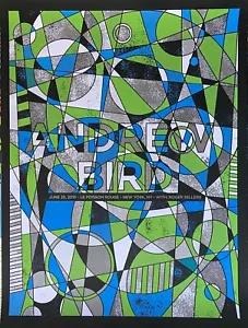 Andrew Bird im Le Poisson Rouge, NY City Poster, signiert von Nate Duval - Bild 1 von 2