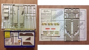 1/35 HELLER 140 : ACCESSOIRES DIORAMA ANNEES 40 PANNEAUX POTEAUX MUR BARRIERE - Imagen 1 de 1