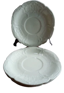 VINTAGE ROSENTHAL ELFENBEIN PORZELLAN UNTERTASSEN SANSSOUCI GERMANY 5er SET - Bild 1 von 5