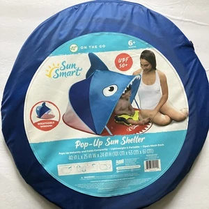 Sun Smart On The Go Pop Up Sun Shelter Shark for 6+ Months (Baby/Kid) UPF 50+ - Picture 1 of 12
