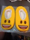 Smiling Emoji Slippers. Size 7-8. New. Yellow. Excellent Condition. Emoji Brand