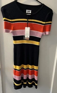 Milly Minis Girls Size 14/16 Striped Dress NWT Multi Stripe Mermaid Flare Dress - Picture 1 of 7